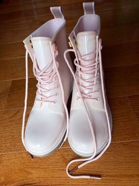 Michael Kors' Tavie Lace-Up Boots - Blush Pink